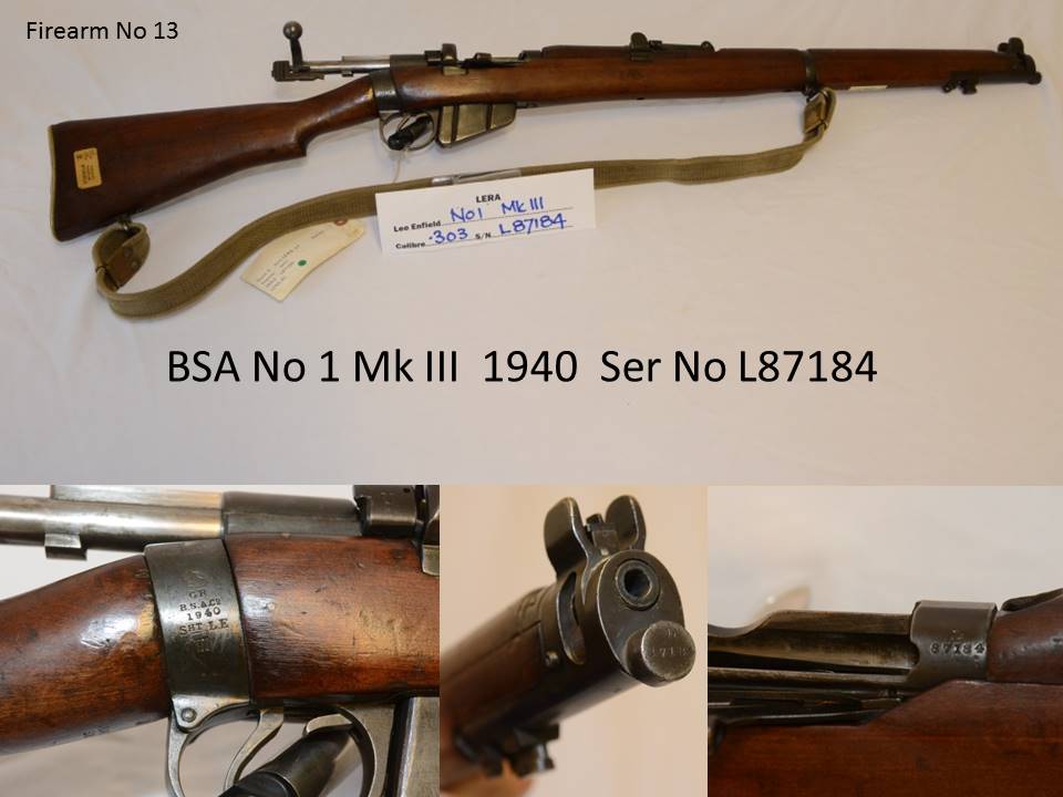 Enfield BSA No1 MkIII rifle